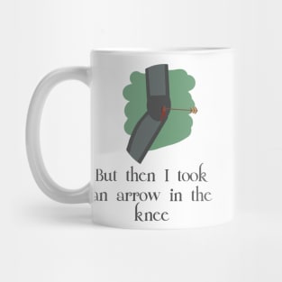 Arrow in the Knee Skyrim Mug